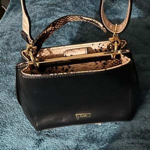 This is a small black hand/bag. That includes a long strap to it. Never used